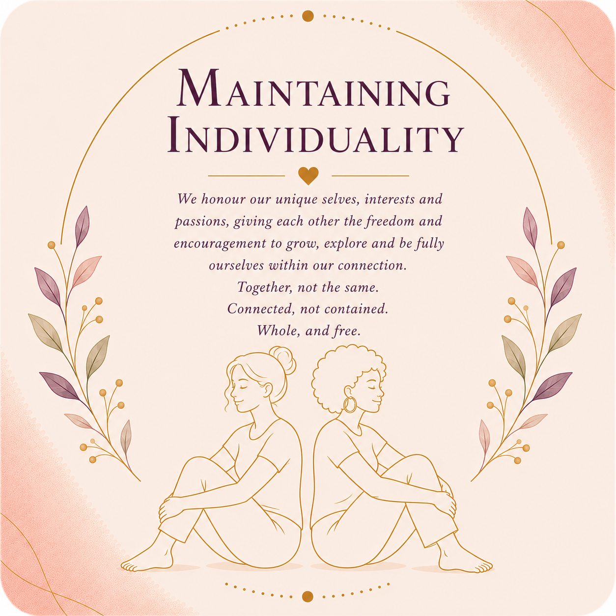 Maintaining Individuality pillar card